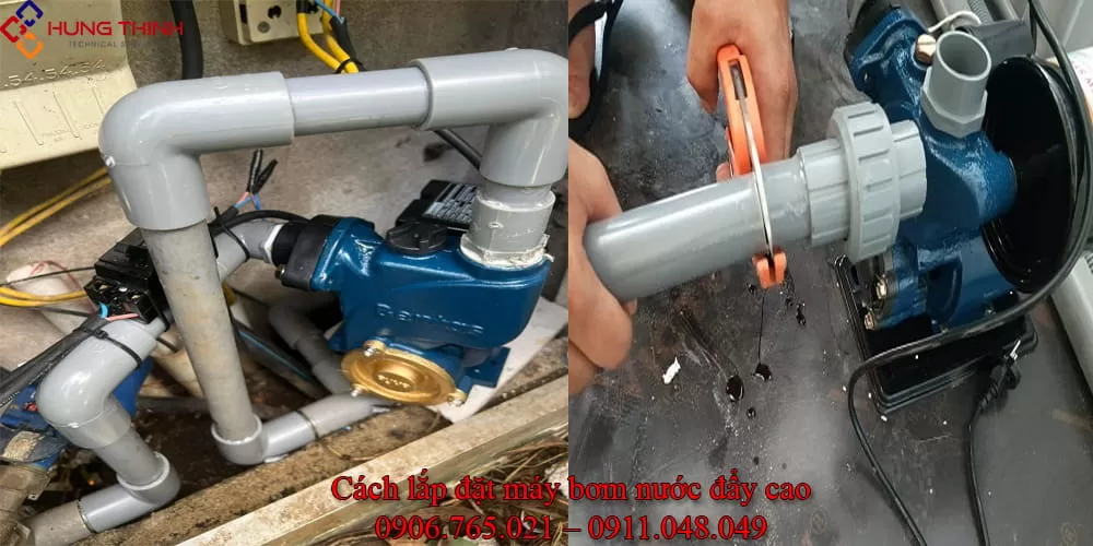 Thi công lắp máy bơm nước đẩy cao tại nhà