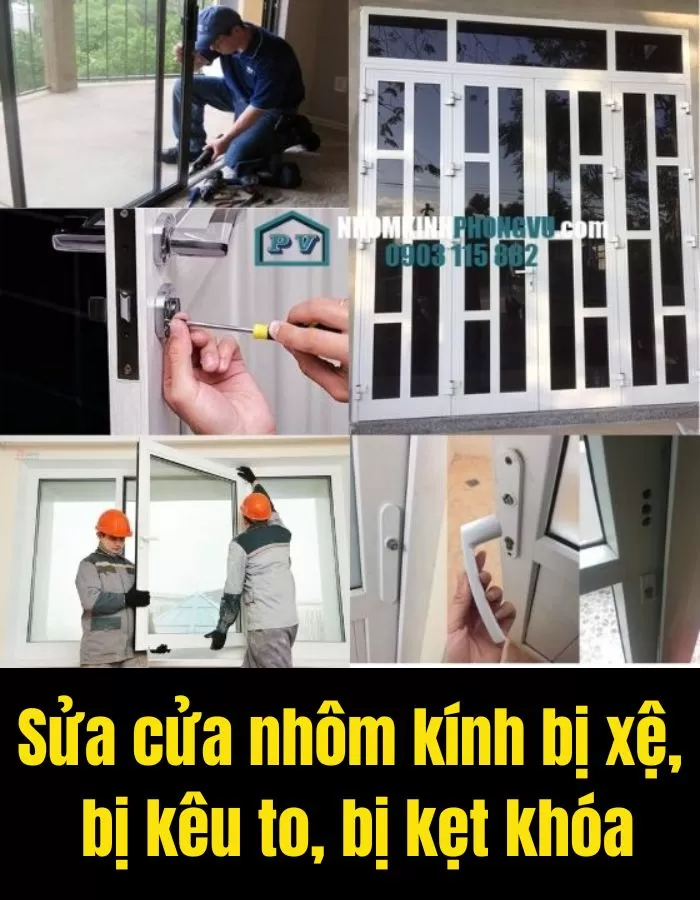 Thợ sửa cửa nhôm kính Thợ Miền Nam chuyên nghiệp, tận tâm