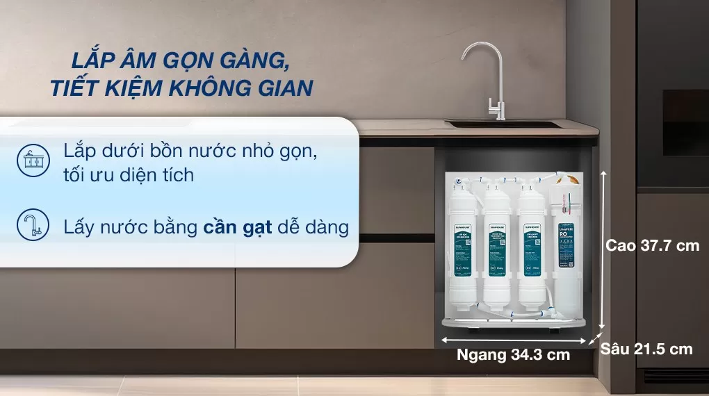 Máy lọc nước RO Sunhouse SHA8201KV 10 lõi