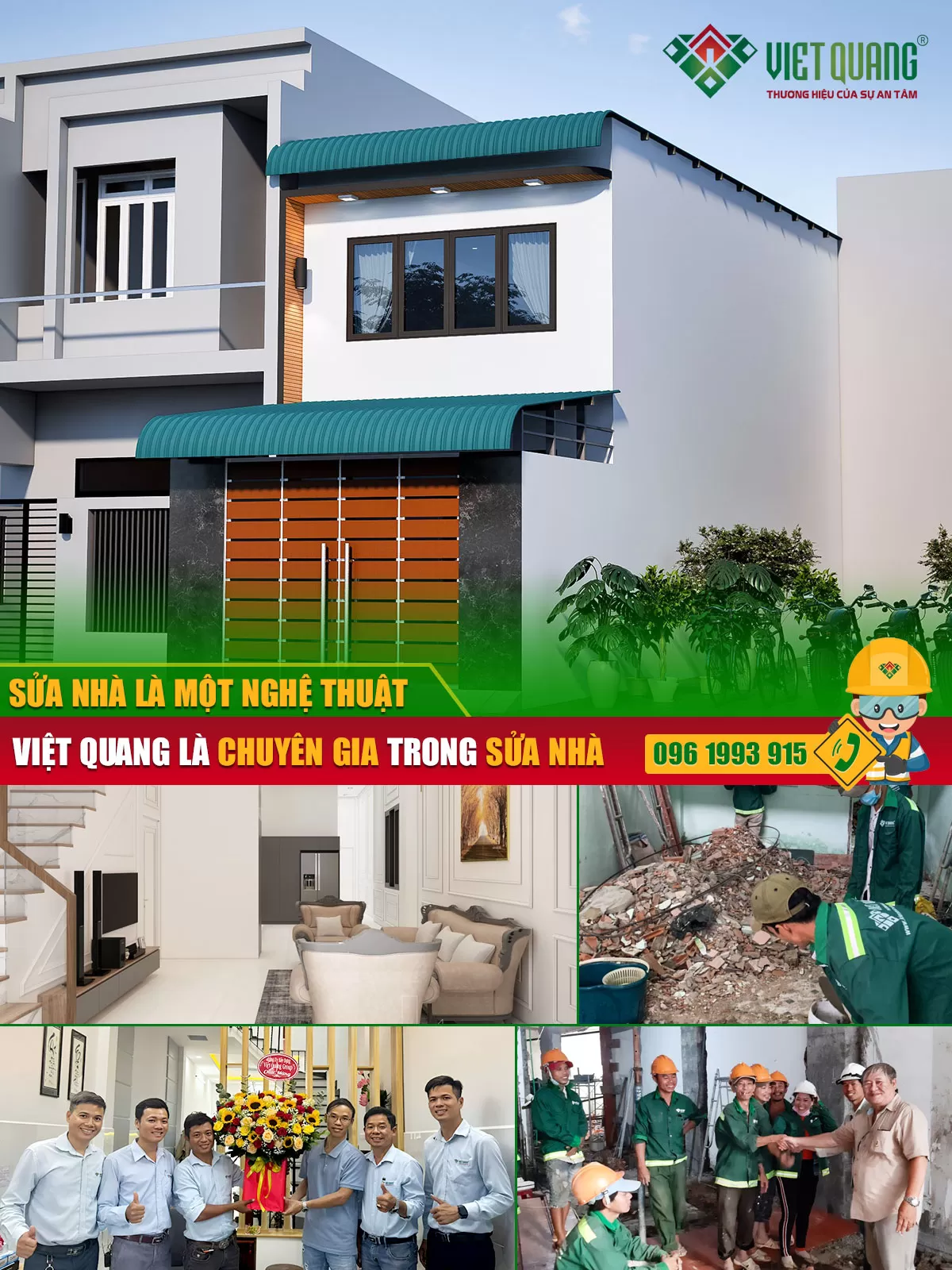 Đội ngũ thợ chuyên nghiệp, tận tâm của Thợ Miền Nam luôn sẵn sàng phục vụ khách hàng