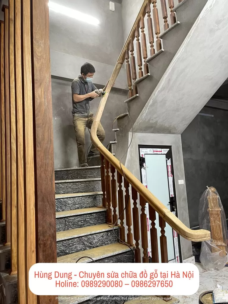 Hình ảnh thi công sửa chữa đồ gỗ Thợ Miền Nam
