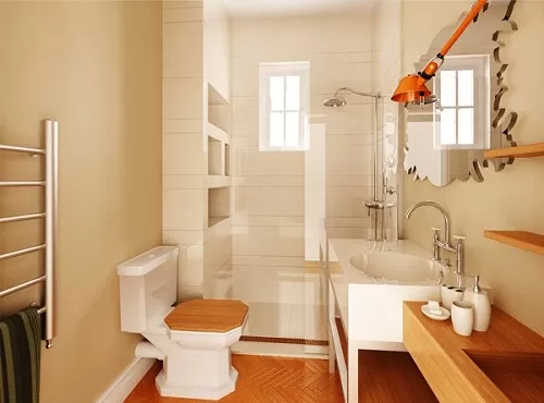 Mẫu cửa sổ thông gió nhà tắm nhỏ gọn, tiết kiệm không gian