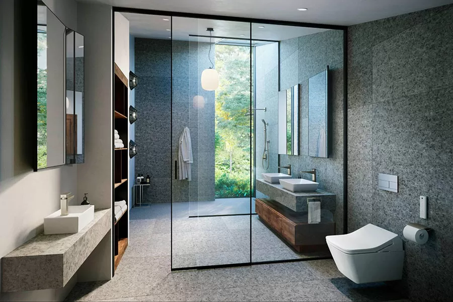 Lắp đặt bồn cầu treo tường mang lại vẻ đẹp hiện đại và sang trọng cho phòng tắm gia đình bạn
