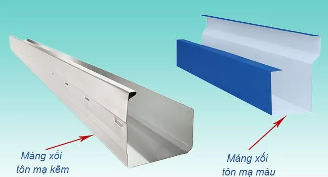 cách lắp máng xối tôn - máng xối tôn mạ màu mạ kẽm