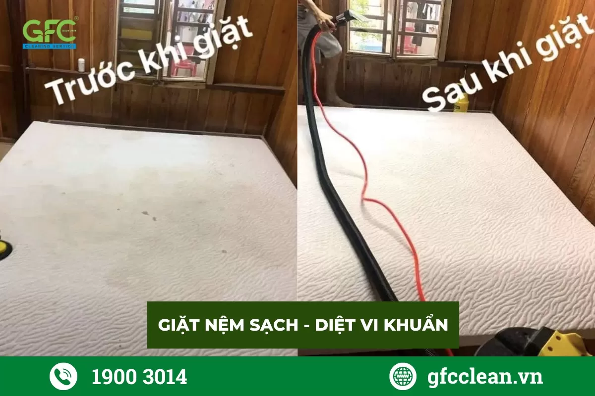 dịch vụ giặt nệm