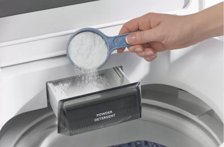 Sử dụng lượng bột giặt vừa đủ để máy giặt hoạt động tốt và quần áo sạch