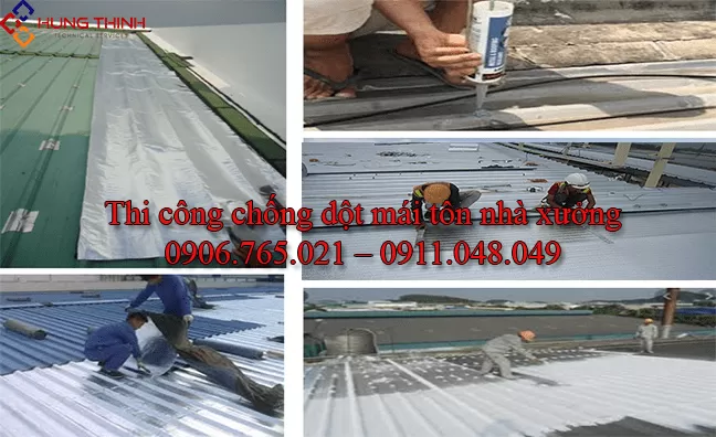Quy trình chống dột mái tôn nhà xưởng chuyên nghiệp - Thợ Miền Nam