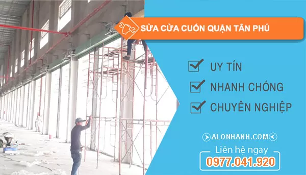 Dịch vụ sửa cửa cuốn 24/7 tại Tân Phú