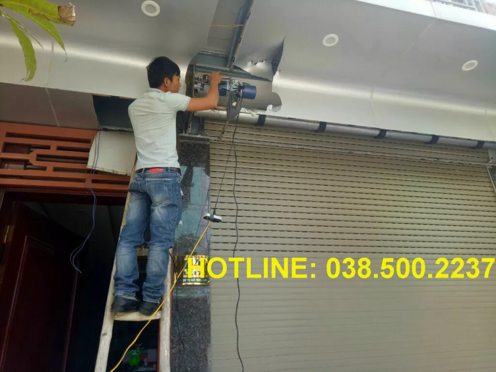 Hình ảnh minh họa lỗi cửa cuốn không hoạt động