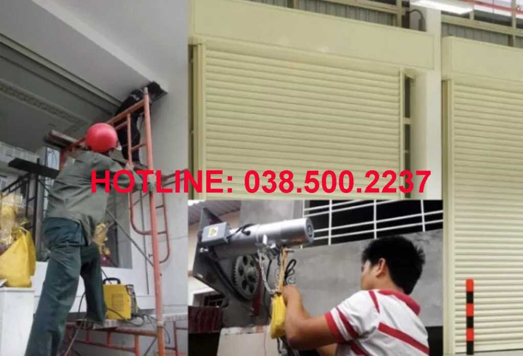 Hình ảnh minh họa cách sử dụng cửa cuốn đúng cách