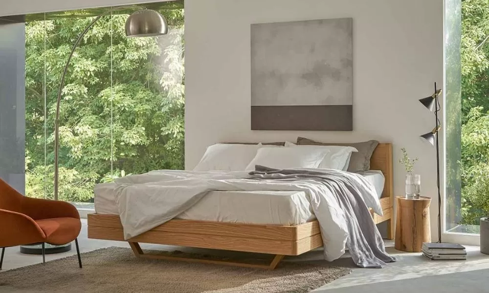 Giường ngủ đa năng tích hợp tủ chứa đồ giúp tăng thêm không gian lưu trữ và tiết kiệm diện tích cho phòng ngủ 9m2.