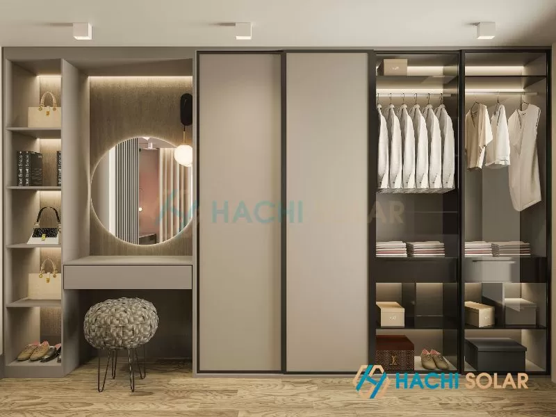 Hình ảnh minh họa tủ âm tường hợp kim nhôm cao cấp