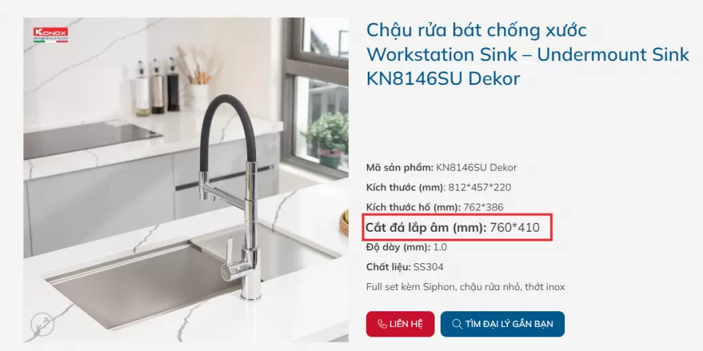 Hướng dẫn cắt đá chuẩn xác cho lắp đặt chậu rửa bát âm bàn đá